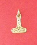 Pendentif Marteau de Thor petit modèle bronze