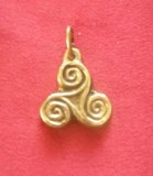 Mini médaillon Triskel bronze