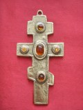 Croix murale Orthodoxe bronze