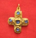 Pendentif Croix médiévale petit modèle bronze