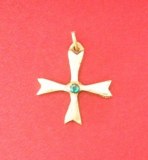 Pendentif Croix Hospitalière bronze