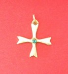 Pendentif Croix Hospitalière bronze