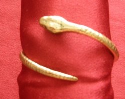 Bracelet Serpent rond petit modèle bronze