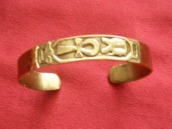 Bracelet Cartouche Egyptien bronze