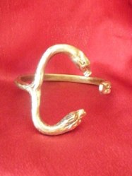 Bracelet Serpent 3 Têtes Mérovingien bronze