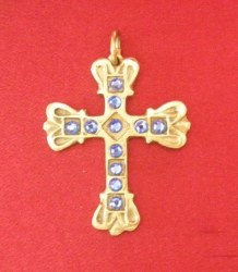 Pendentif Croix Venitienne bronze