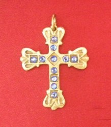 Pendentif Croix Venitienne bronze