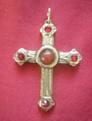 Pendentif Croix Cistercienne bronze