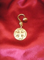 Porte-clés médaillon Cathare bronze
