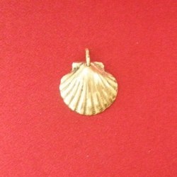 Pendentif médaillon Coquille petit modèle bronze