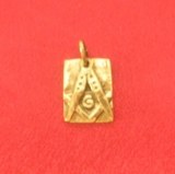 Pendentif médailon Franc maçon petit modèle bronze