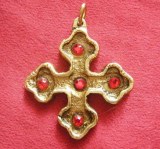 Pendentif Croix "St Louis" bronze