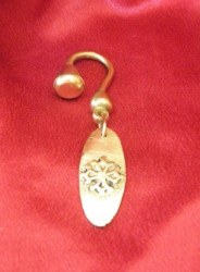 Porte-clés médaillon Occitan ovale bronze