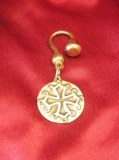 Porte-clés médaillon Occitan rond bronze