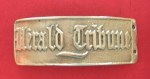 Boucle de ceinture Herald Tribune bronze