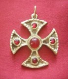 Pendentif Croix "Santa Maria" bronze