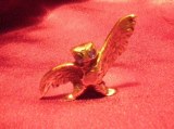Chouette aile déployée bronze